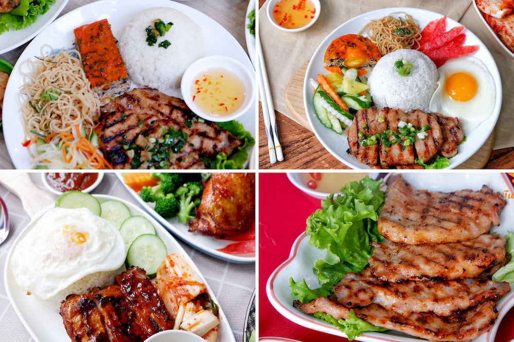 A hidden gem offering homemade-style broken rice topped with well-marinated grilled pork and friendly service